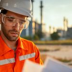 large-orig engineer looking at refinery plans Getty-1335371435 de la SGS site